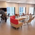 AIA Singapore Private Limited - Robinson Road | Product Seen: [Murphy Lounger, Eunice Barchair – SH750, Eunice Sidechair & Customised Laminate Tabletop + Traxtor Round Table Base]